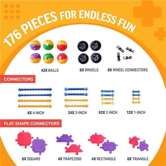 Unisex Educational Building Blocks Kit Easter Basket Stuffers Gifts for‎ Kids - Picture 4 of 6